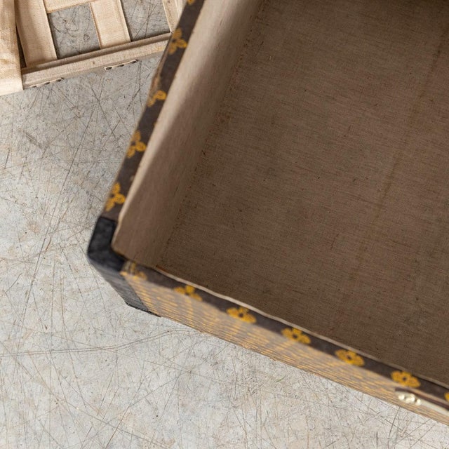 Vintage French Trunk in Monogram Canvas from Louis Vuitton, 1920 For Sale - Image 15 of 18