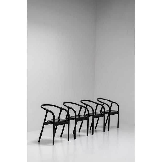 Otto Chairs from Werther Toffoloni, Set of 4 For Sale - Image 12 of 14