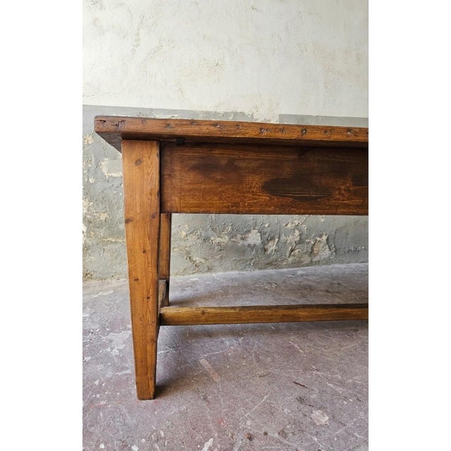 Industrial Large Italian Refectory Table, 1900s For Sale - Image 3 of 6