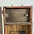 Early 19th C. Americana Primitive Small Handmade Wall Cupboard With Leather Straps Hinges & Latch For Sale - Image 11 of 14