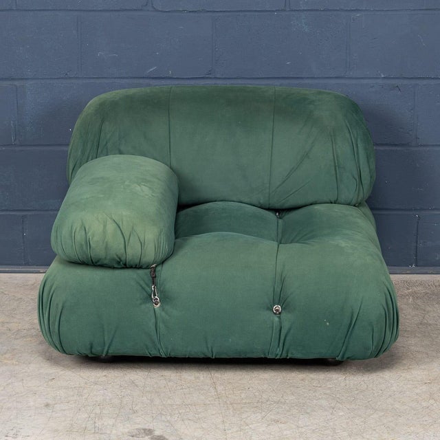 Vintage 20th Century Green Fabric Camaleonda Armchair by Mario Bellini for C&B Italia For Sale - Image 3 of 13