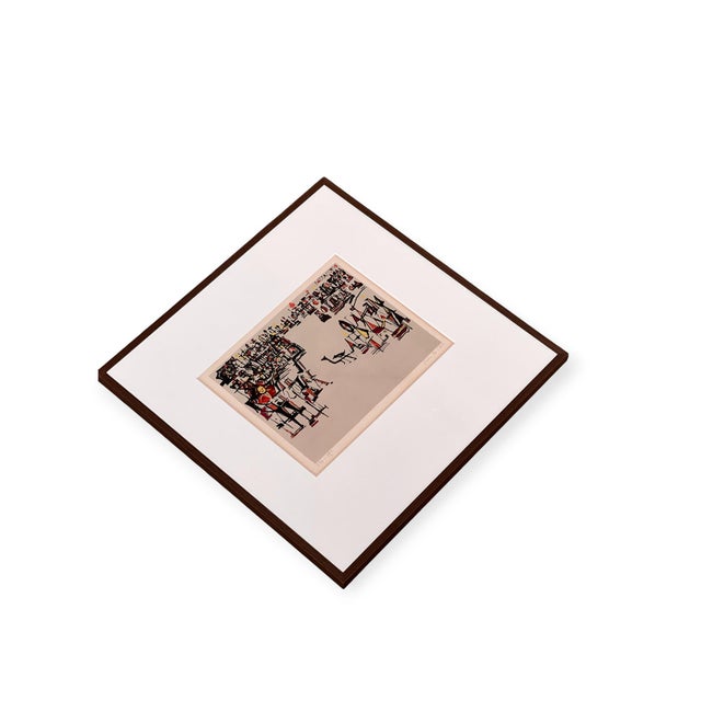 Red Maria Helena Vieira Da Silva, Carnaval, 1978, Lithograph, Framed For Sale - Image 8 of 12