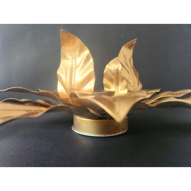 Hollywood Regency Gold-Plated Florentine Floral Wall Lamps from Hans Kögl, Italy, Florence, 1960, Set of 2 For Sale - Image 11 of 17