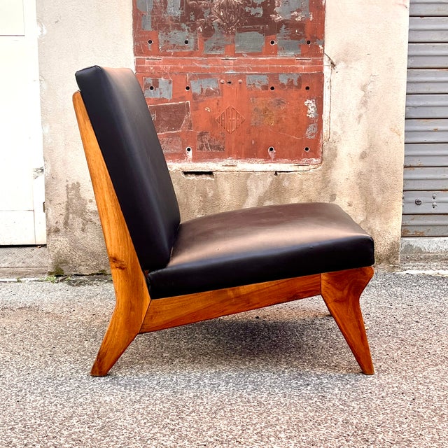 1950s Large Lounge Chair in the style of Jens Risom, 1950s For Sale - Image 5 of 8