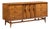 Broyhill Brasilia Mid Century Walnut and Brass 9-Drawer Lowboy Dresser For Sale