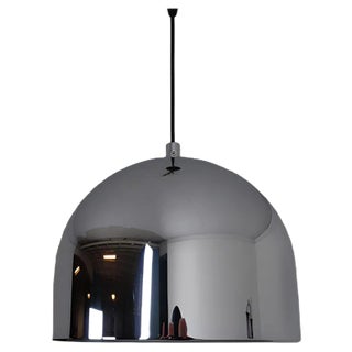 Large Chrome-Plated Ceiling Lamp from Staff, 1960s For Sale