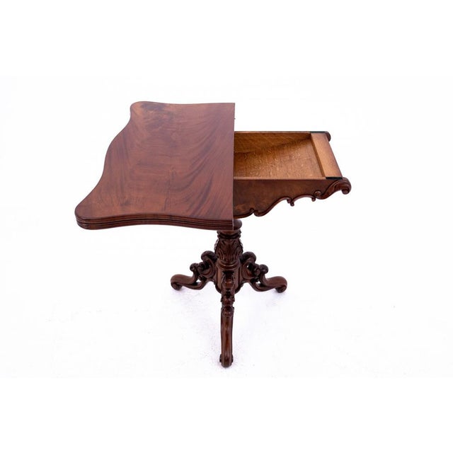 Antique Card Table, 1920s For Sale - Image 3 of 15