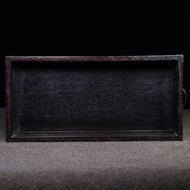 1980s Large Rosewood Box With Mother-of-Pearl Inlay – Magpie & Peony Motif, Chinoiserie Decor For Sale - Image 5 of 9