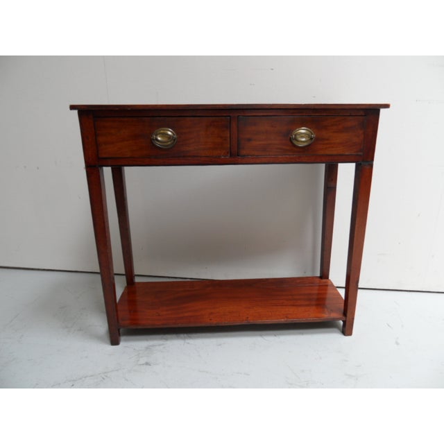 Antique Mahogany Side Table with Drawers For Sale - Image 10 of 11