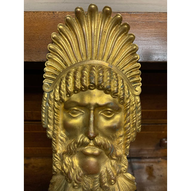 Pair French Neoclassical Gilt Bronze Wall Sconces, 19th Century For Sale - Image 10 of 12