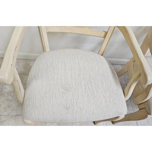 1990s Ethan Allen Legacy Caribbean Hospitality Pineapple Dining Room Armchairs - a Pair For Sale - Image 5 of 10