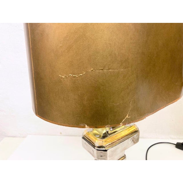 Italian Table Lamps with Ceramic Bases by Zaccagnini, 1960s, Set of 2 For Sale - Image 6 of 16