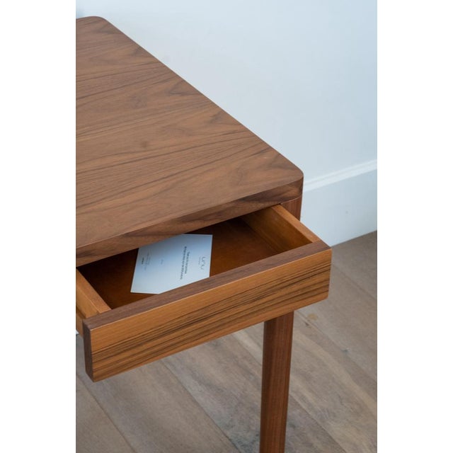 Minimalist Modern Work Desk in Walnut by Pedro Sotomayor For Sale - Image 10 of 13