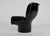 Elda armchair by joe combo for comfort, black shell version. w 95 cm x d 97 cm x h 91 cm x seat height 40 cm. very good...