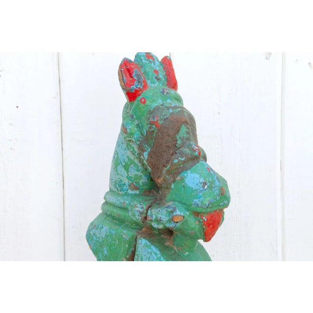 Antique Temple Horse Head Bust For Sale - Image 4 of 9