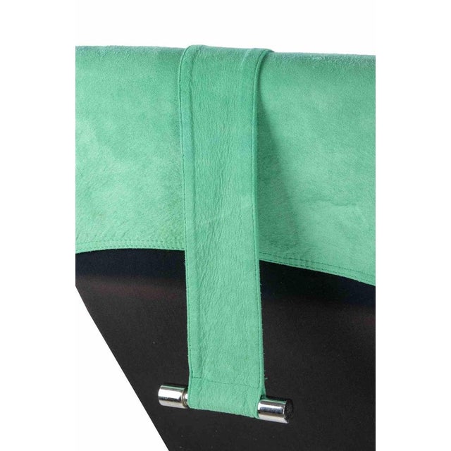 Turquoise Vintage Flexa Chaise Longue by Adriano Piazzesi for Arketipo, 1980s For Sale - Image 8 of 12