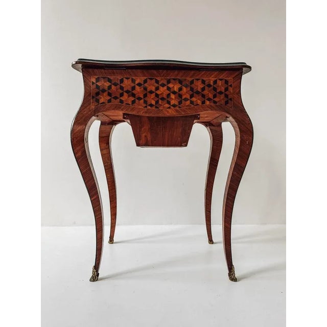 Louis XV / Louis-Philippe Marquetry Vanity Table, 1850-1900 For Sale - Image 12 of 18
