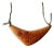 Rare Barney Reid San Diego Modern Hand Carved Wood Boomerang Pendant For Sale