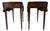 Vintage Mahogany Pembroke Drop-Leaf Nightstands – Pair For Sale