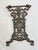 Black Antique Ornate 1800's Victorian Cast Iron Lion Head Cold Painted Table Bench Leg For Sale - Image 8 of 9