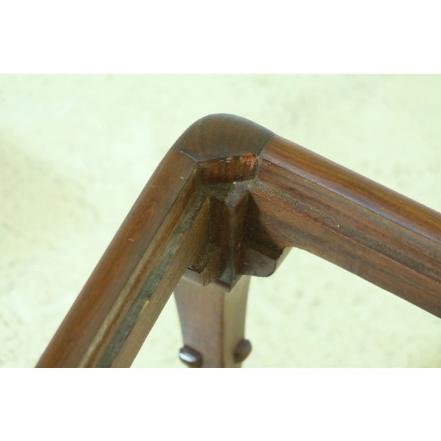 Set of 8 Solid Walnut Bench Made English Style Dining Chairs For Sale - Image 11 of 13