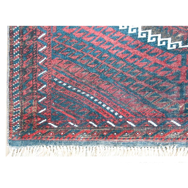 Vintage Afghani Baluch Rug For Sale - Image 10 of 13