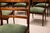 Mid-Century Modern Set of Six Dining Chairs in Caviuna Hardwood and Suede by Angelini, Brazil, 1950s For Sale - Image 3 of 15