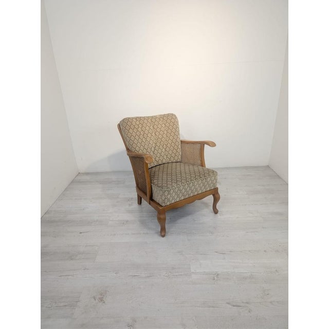 Chippendale Lounge Chair with Raffia For Sale - Image 5 of 15