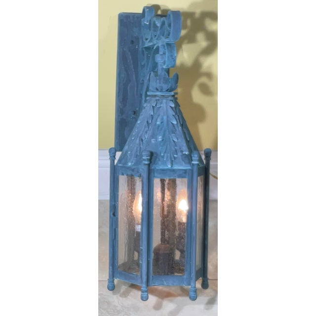 Add a touch of timeless elegance and charm to your home with this solid iron wall lantern. Perfect for enhancing outdoor...
