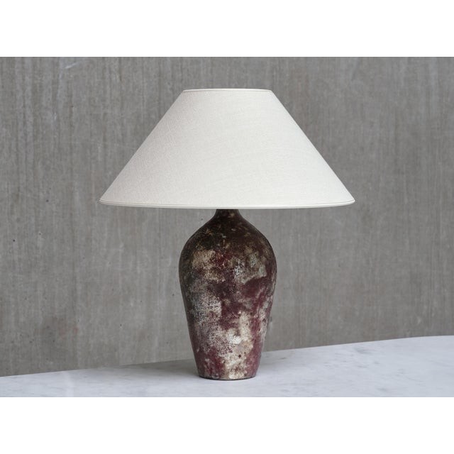 Ceramic Table Lamp by Gerben van Hes for Twentsch Ros, Netherlands, 1960s For Sale - Image 10 of 14
