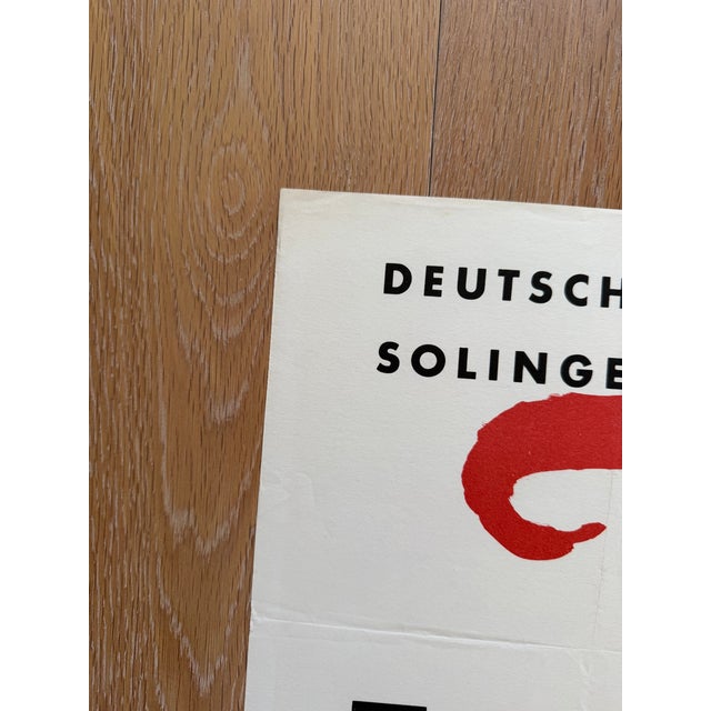 Anonymous, Farbige Graphik, 1957, Deutsches Klingenmuseum Solingen, 1957, Vintage Exhibition Poster, Printed in Germany For Sale - Image 11 of 12