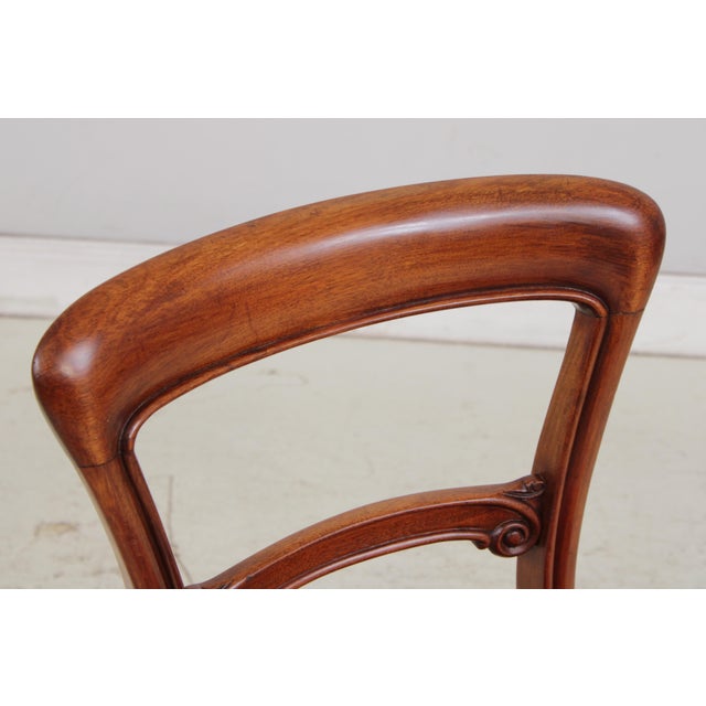 Brown English William IV Set of 8 Mahogany Dining Chairs For Sale - Image 8 of 14