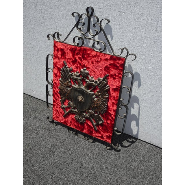 Unique Plaque in Great Vintage Condition. Solid and Firm. Wear is usual for its age. Please see photos. Overall a Gorgeous...