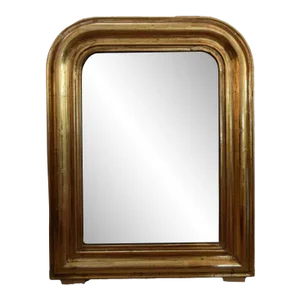 19th Century Petite Louis Philippe Gold Leaf Mirror