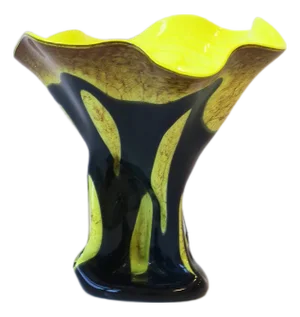 Organic Modern Art Glass Sculpture Vase