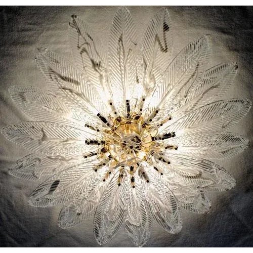 Palmette Shallow Flush Ceiling Mount by Silvio Piattelli For Sale - Image 4 of 10