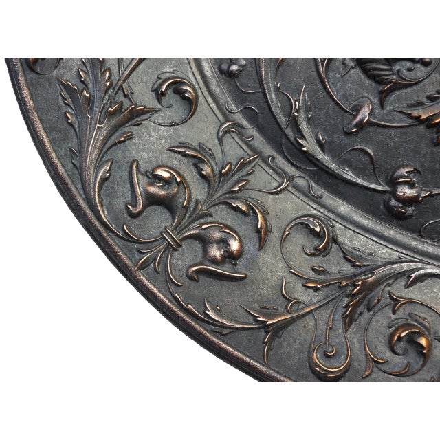 Copper American Radiator Company Copper Plated Cast Iron Oval Medallion For Sale - Image 8 of 12