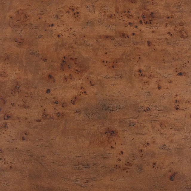Contemporary Burl & Ebony Round Coffee Table For Sale - Image 3 of 4
