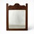 French Carved Mahogany Farmhouse Wall Mirror For Sale - Image 9 of 9