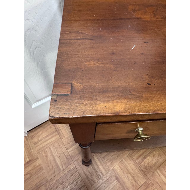 Antique American Late Sheraton Cherry Washstand With Lower Shelf For Sale In San Francisco - Image 6 of 12