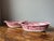 English Mason's Pink Vista Pattern Ironstone Collection Antique and Vintage 10" Handled Oval Shaped Vegetable Bowl Serveware Set of 2 For Sale - Image 3 of 7