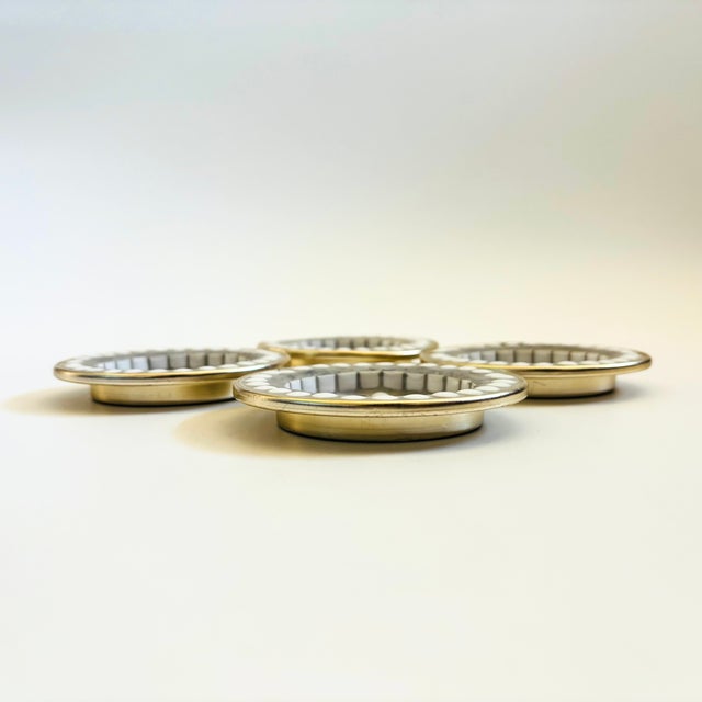 Mid 20th Century Mid 20th Century Mid Century Modern Mosaic Flower Coasters - Set of 4 For Sale - Image 5 of 10