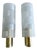 Vintage Brass and Glass Sconces, 1970s, Set of 2 For Sale