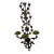Antique Wrought Iron and Tole Wall Sconce For Sale