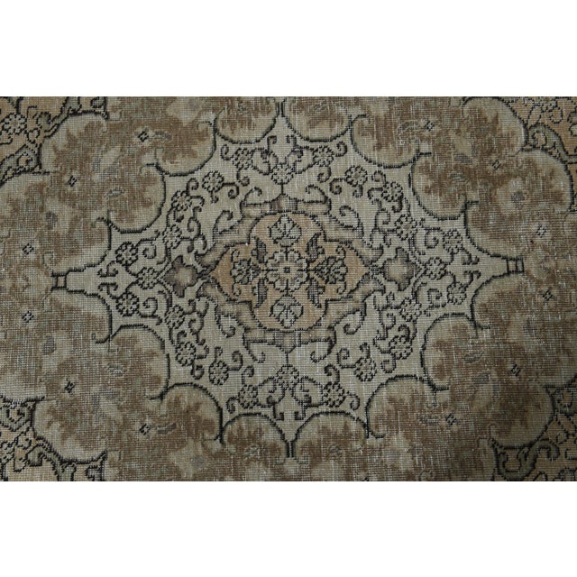 1970s Vintage Persian Handmade Wool Cotton Orange Area Rug For Sale - Image 11 of 11