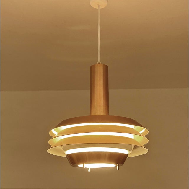 Mid-Century Modern Danish Copper Pendant Light, 1970s For Sale - Image 14 of 18