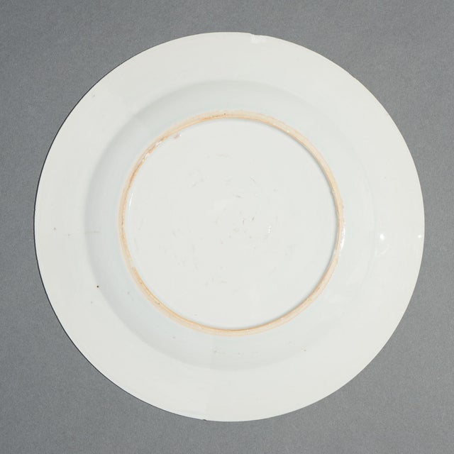 Chinese Export Porcelain Plate Decorated in Cobalt Underglaze Blue, C. 1750's For Sale - Image 4 of 5