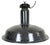 Large Industrial Grey Enamel Factory Lamp with Cast Iron Top from Elektrosvit, 1960s For Sale