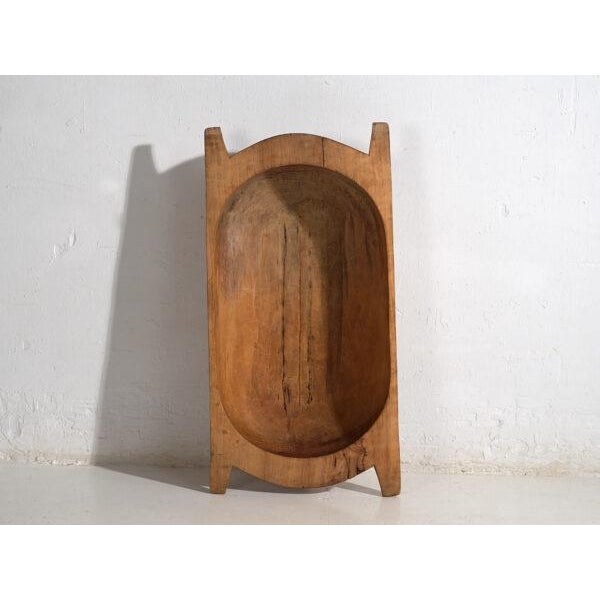 Wood Antique Wabi-Sabi Wooden Bowl For Sale - Image 7 of 10