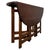 Wood Antique Early 20th Century Arts and Crafts Oak Gateleg Side Table For Sale - Image 7 of 12